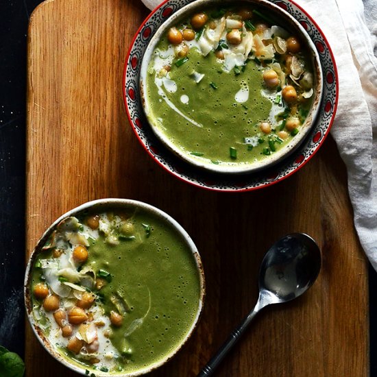 Coconut Supergreen & Spirulina Soup