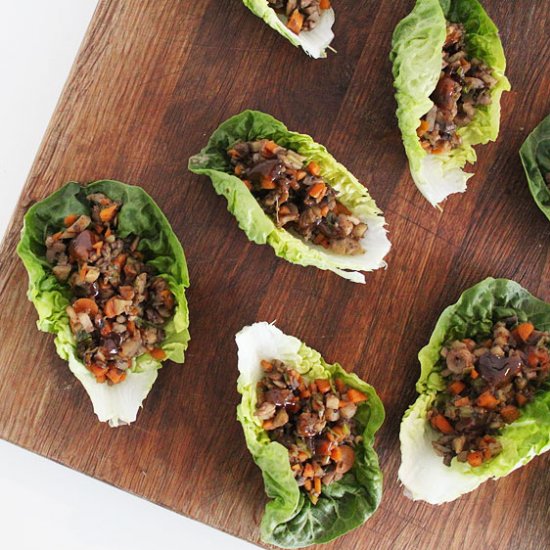 Vegan Chinese Style Lettuce Cups