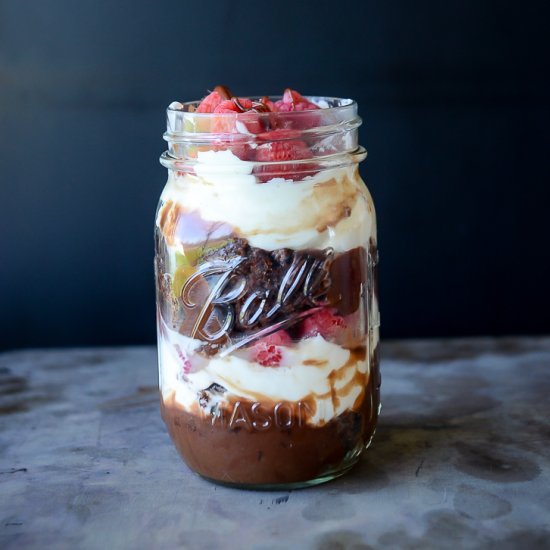 Double Chocolate Brownie Trifle