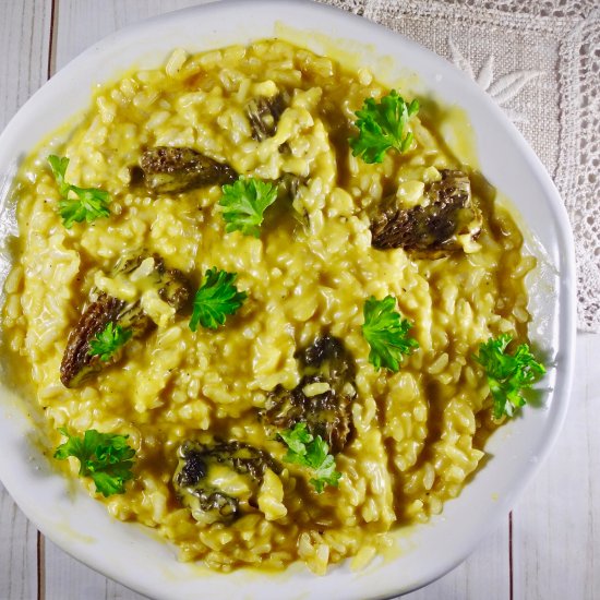 Pressure Cooker Morel Risotto