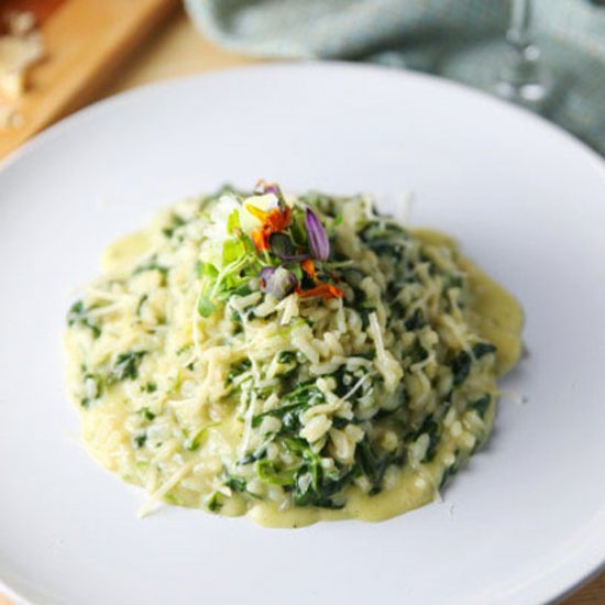 Spinach and Gorgonzola Risotto