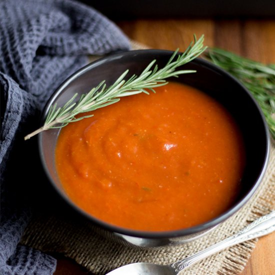 Roasted Red Pepper & Tomato Soup