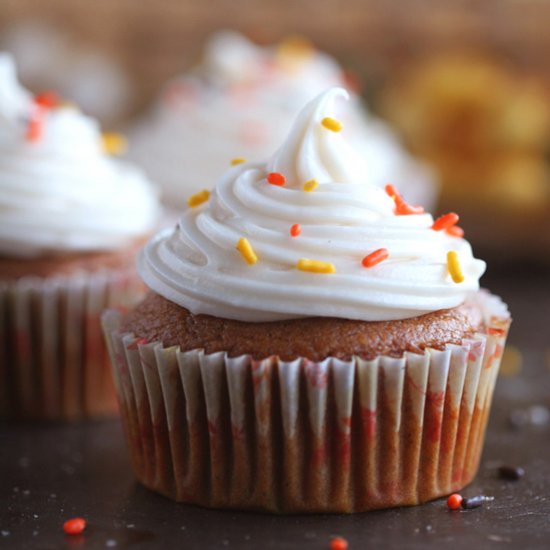 Vegan Pumpkin Pie Cupcakes