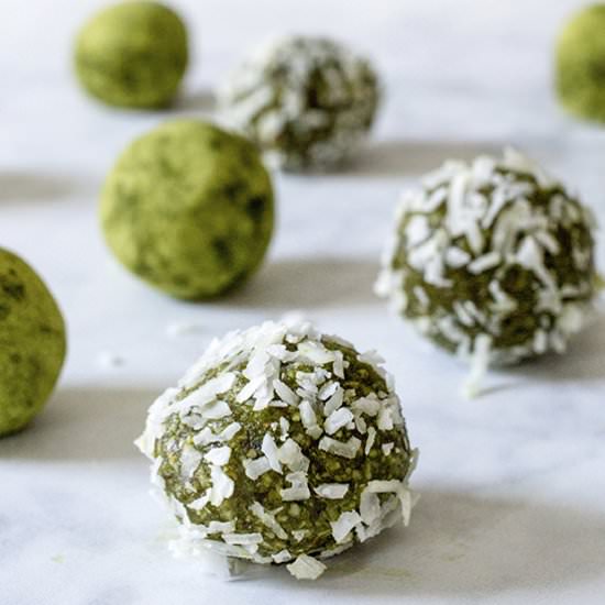 Matcha Coconut Bliss Balls