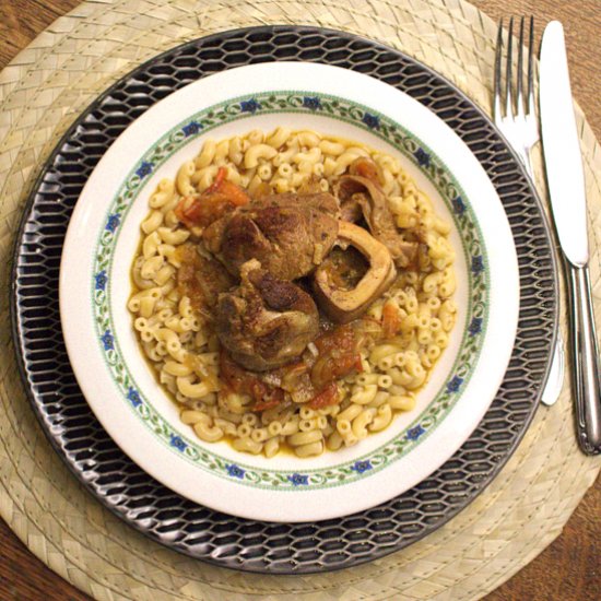 Ossobuco. Braised Veal Shanks.