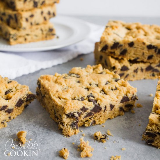 Peanut Butter Chocolate Chunk Bars