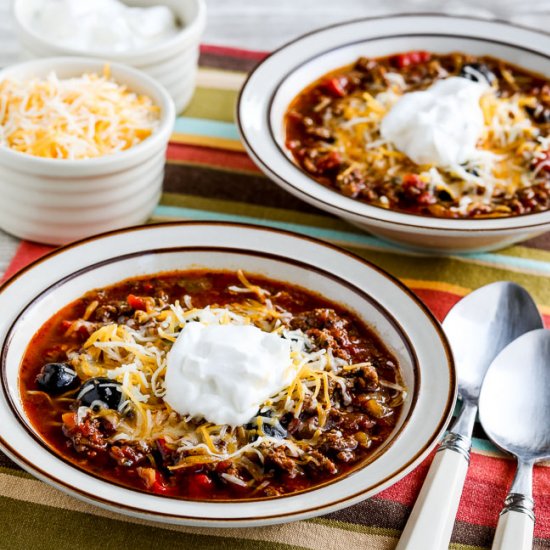 Instant Pot Olive Lover’s Chili