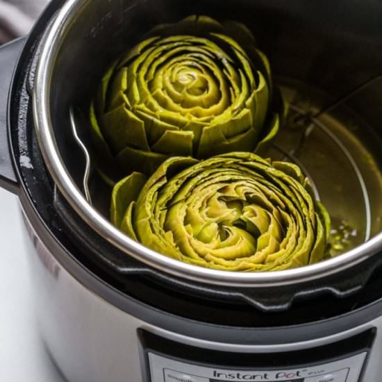 Instant Pot Steamed Artichokes