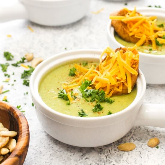 Detox Broccoli Cheese Soup