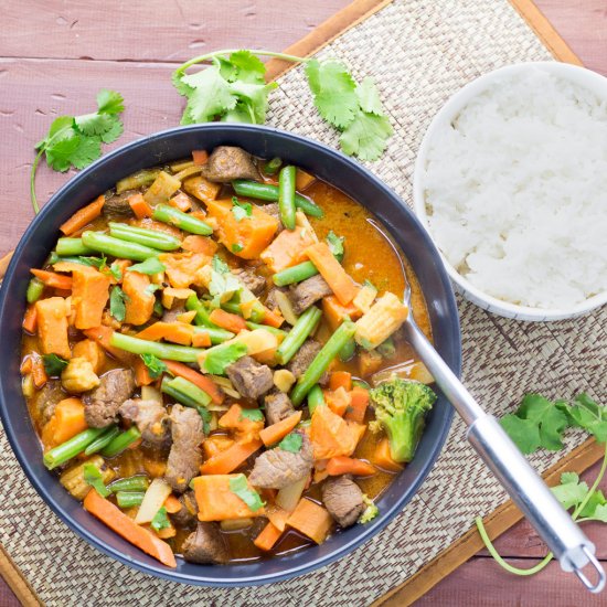 Thai Beef & Sweet Potato Red Curry