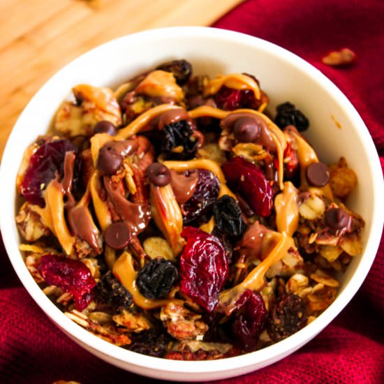 Healthy baked granola