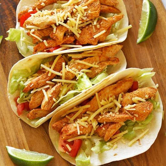 Healthy Chicken Tacos