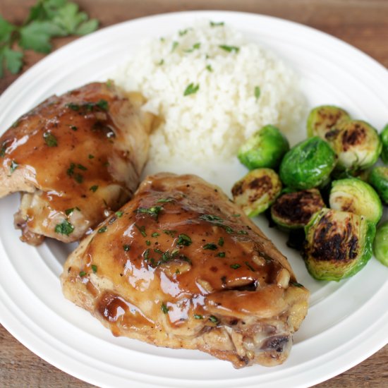 Balsamic Glazed Chicken Thighs