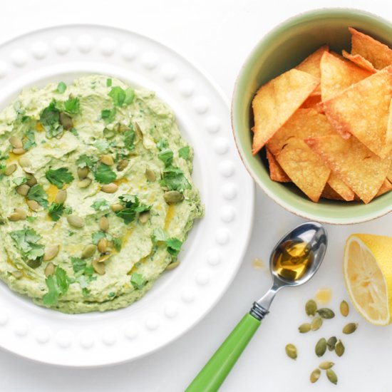 Avocado-Sweet Pea Hummus