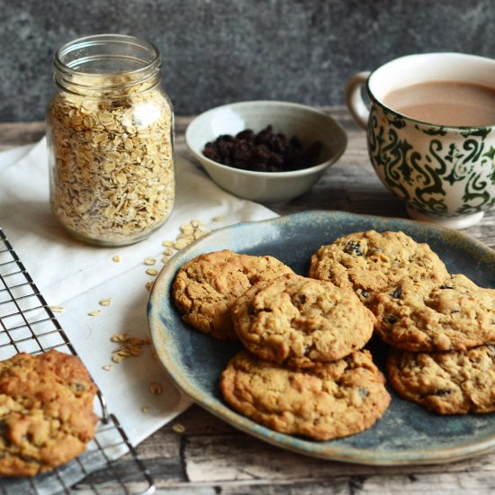 Oatmeal Rum Raisin Cookies