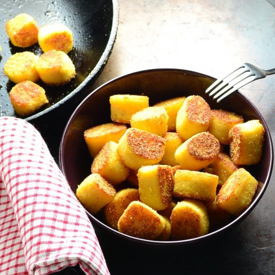 Potato Dumplings with Polenta