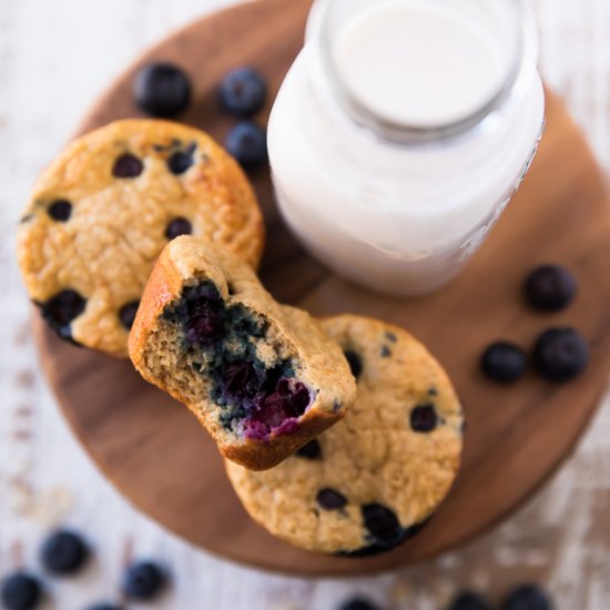 Blueberry Banana Power Muffins