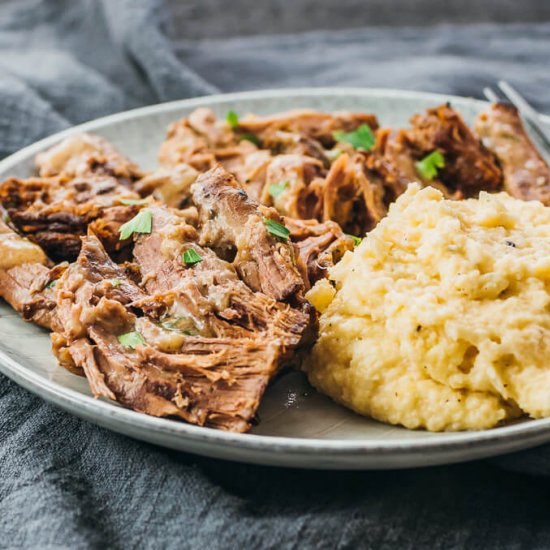 Instant Pot Leg of Lamb with Gravy