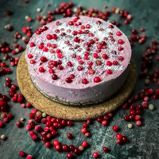 Raw Vegan Strawberry Cheesecake