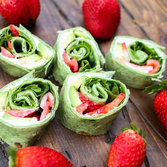 Strawberry Avocado Pinwheels