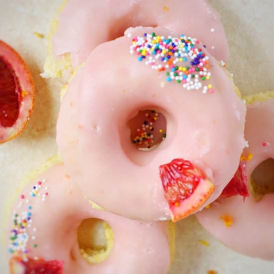 Blood Orange Baked Donuts