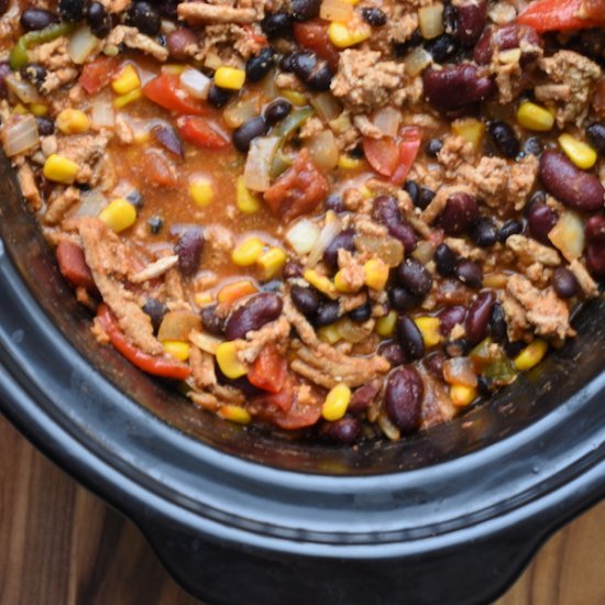 Crockpot Enchilada Turkey Chili