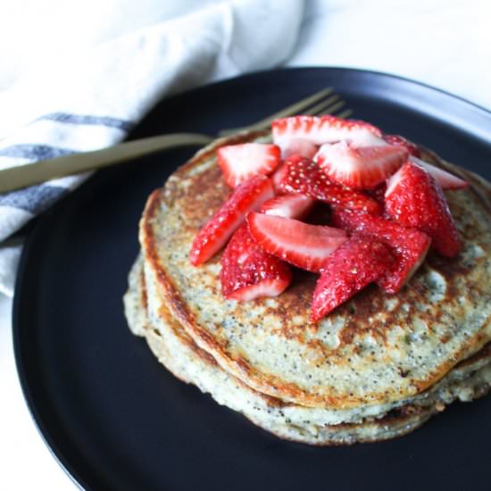 Lemon Poppy Seed Pancakes