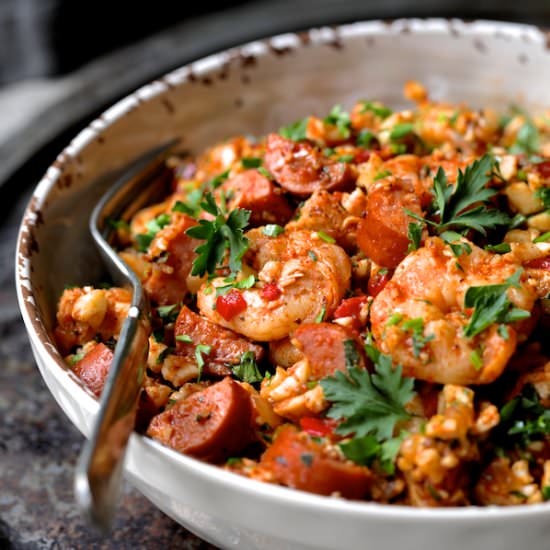 Low Carb Jambalaya Chicken Shrimp