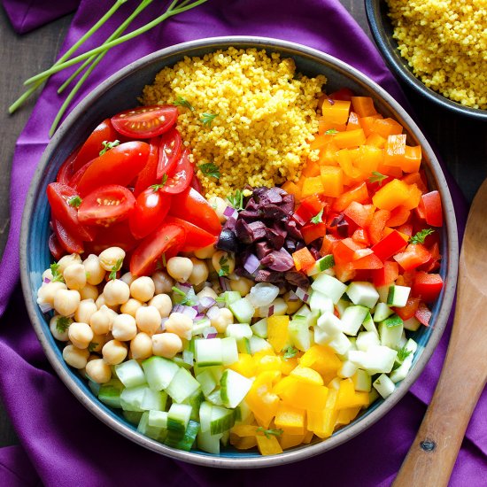 Couscous Salad with Chickpeas