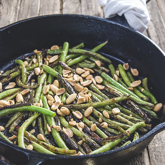 Blistered Miso Green Beans