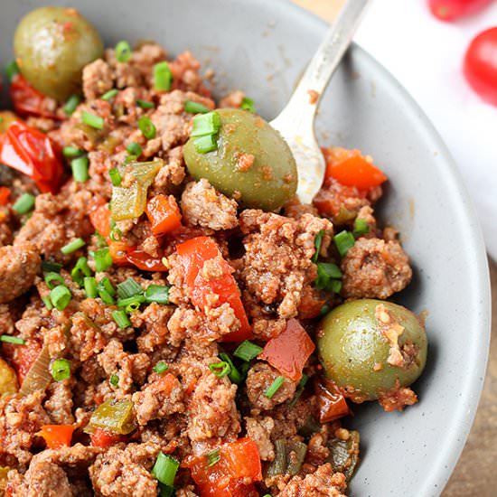 Paleo Whole30 Cuban Picadillo