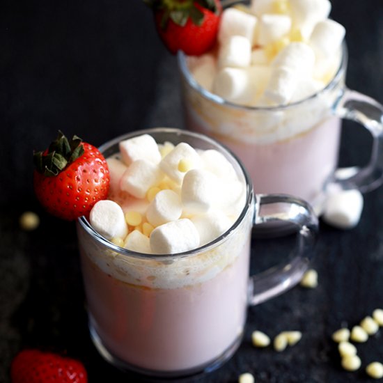 Slow CookerStrawberry Hot Chocolate