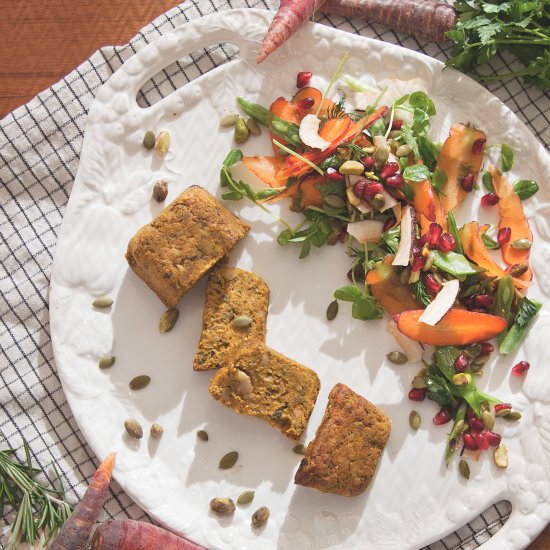 Vegan Carrot Nut Roast