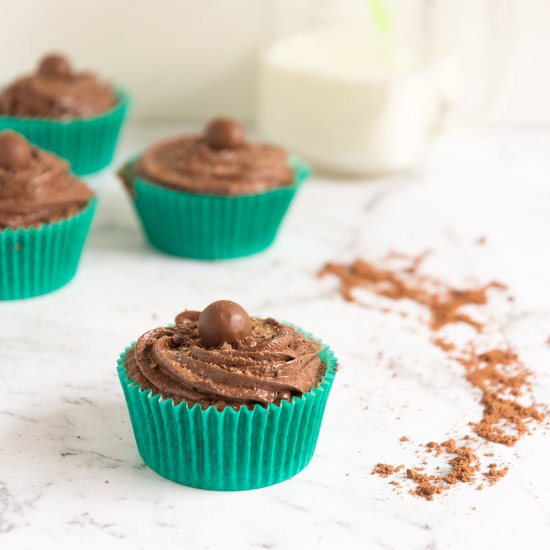 Chocolate Malt Cupcakes