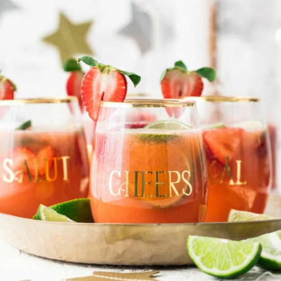 Sparkling Margarita Punch