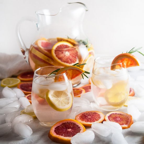 Winter Citrus Spa Water