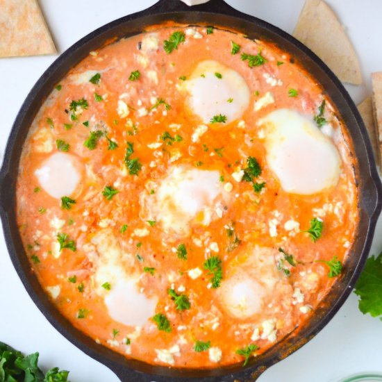 Eggplant Tahini Shakshuka