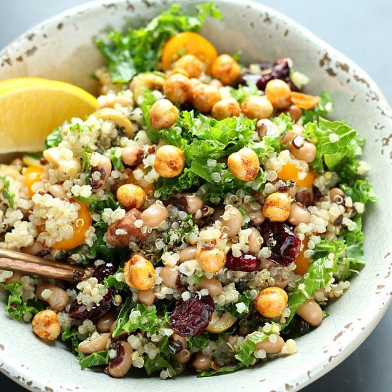 Black-Eyed Pea, Quinoa & Kale Salad