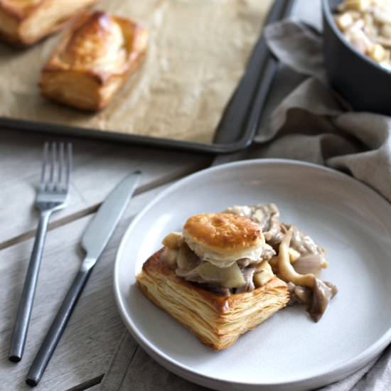 PORK, MUSHROOM AND CELERIAC