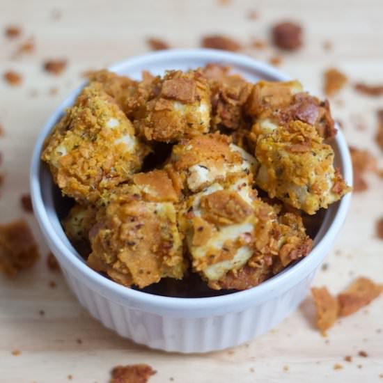 Cheesy Tofu Nuggets