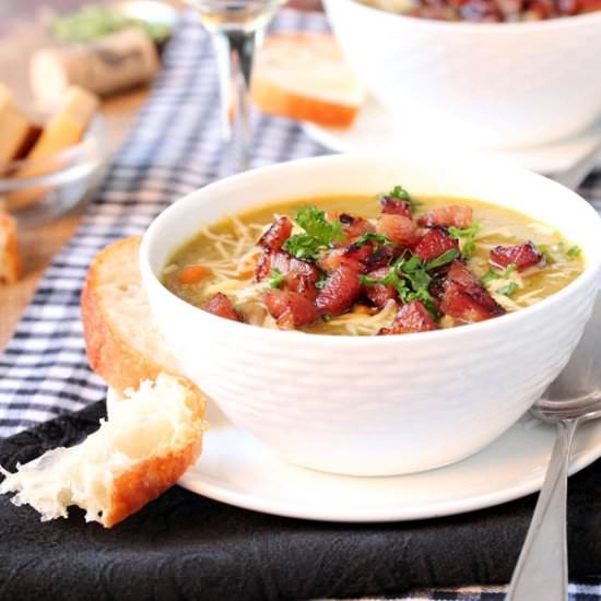 Slow Cooker Split Pea Ham Soup