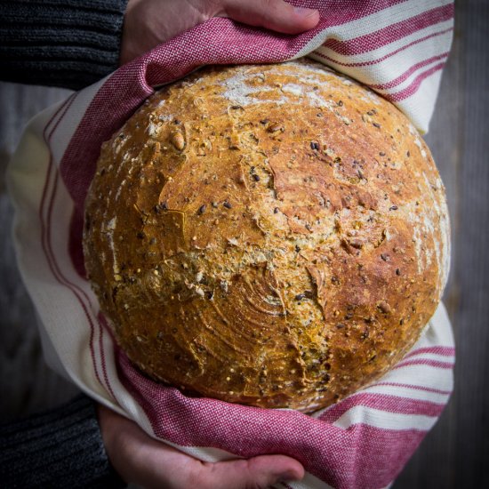 Overnight Harvest Bread