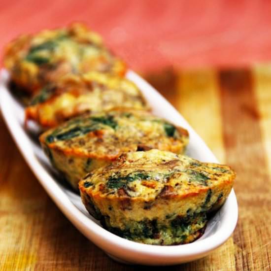 Mushroom and Spinach Muffin