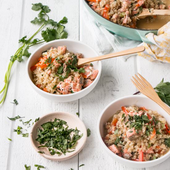 Lemongrass Salmon Pilaf