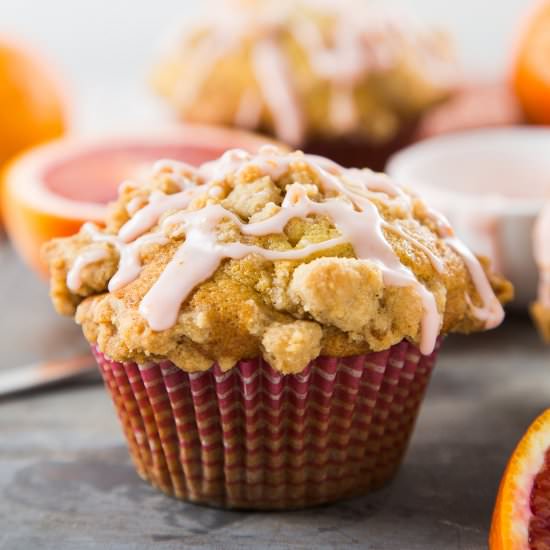 Blood Orange Crumb Muffins