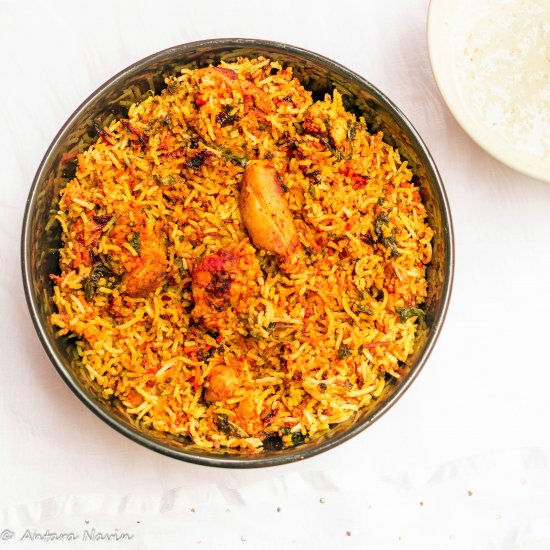 Dum style Chicken Biryani at Home