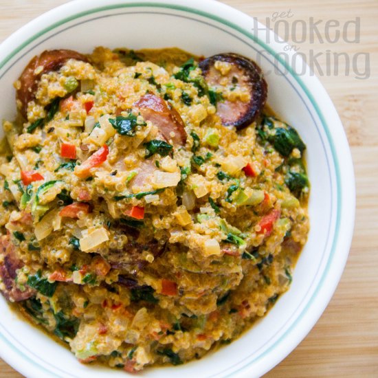 Cajun Spinach Quinoa