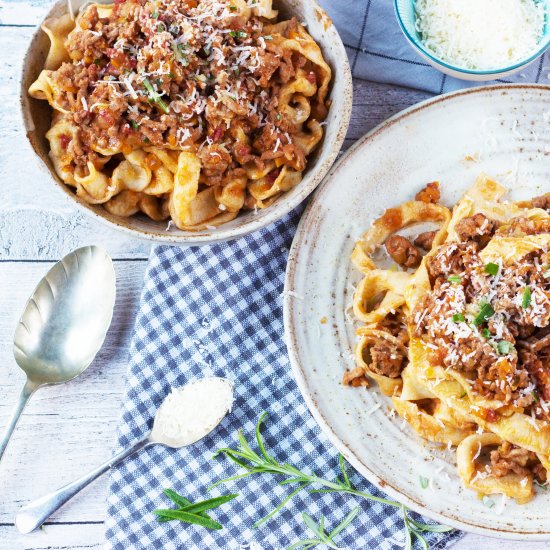 Salami and Pork Ragu