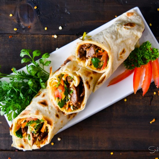 Simple Beef Wraps