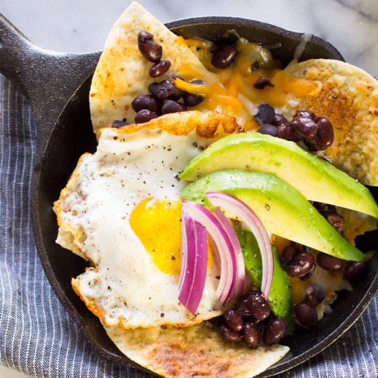 Breakfast Nacho Skillets